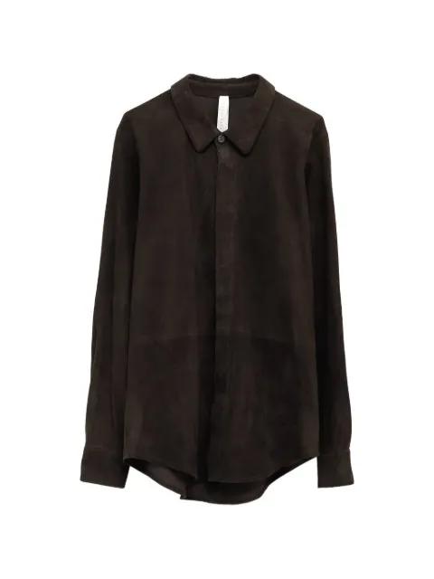 suede buttoned shirt by LAUREN MANOOGIAN