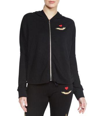 Amina Floral Eye Love Hoodie by LAUREN MOSHI