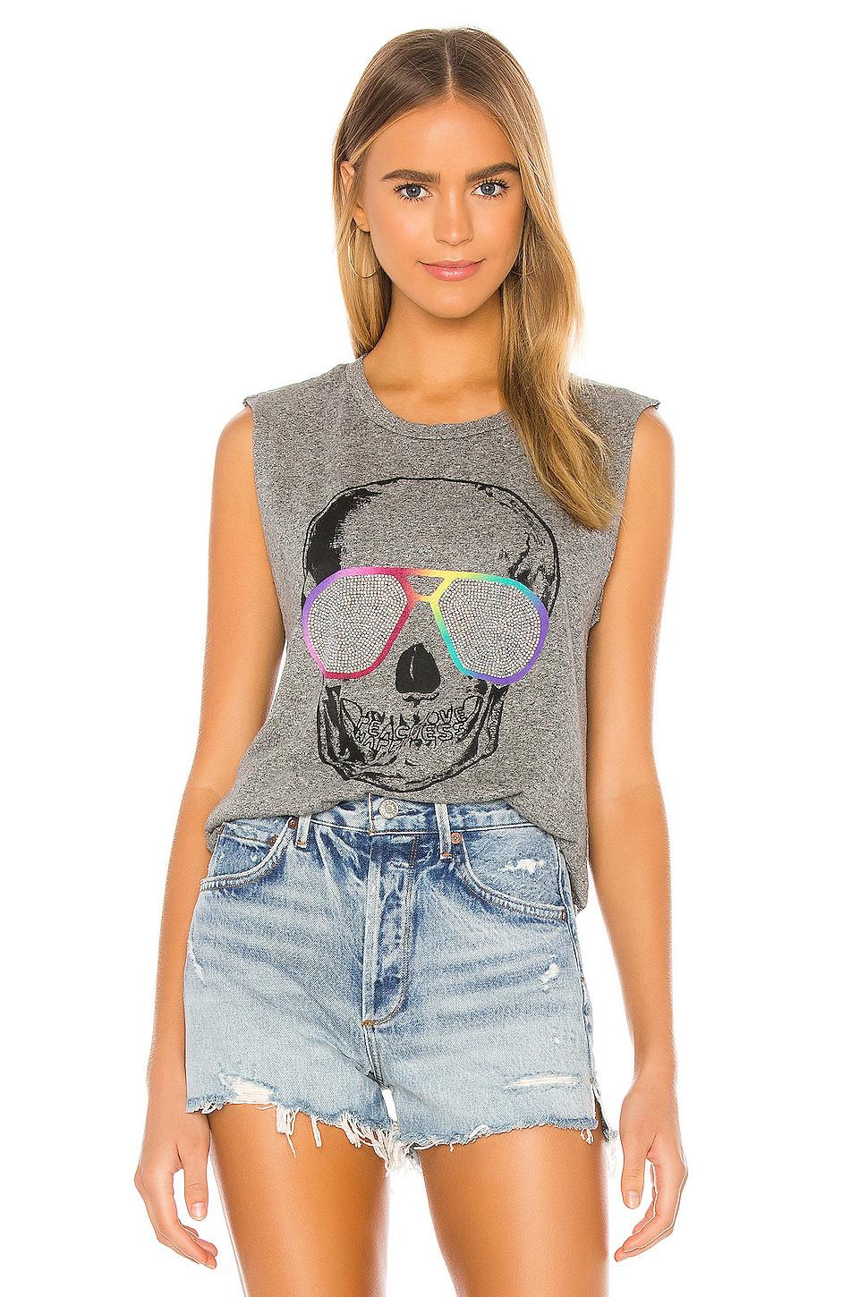 Lauren Moshi Kel Tank in Grey by LAUREN MOSHI