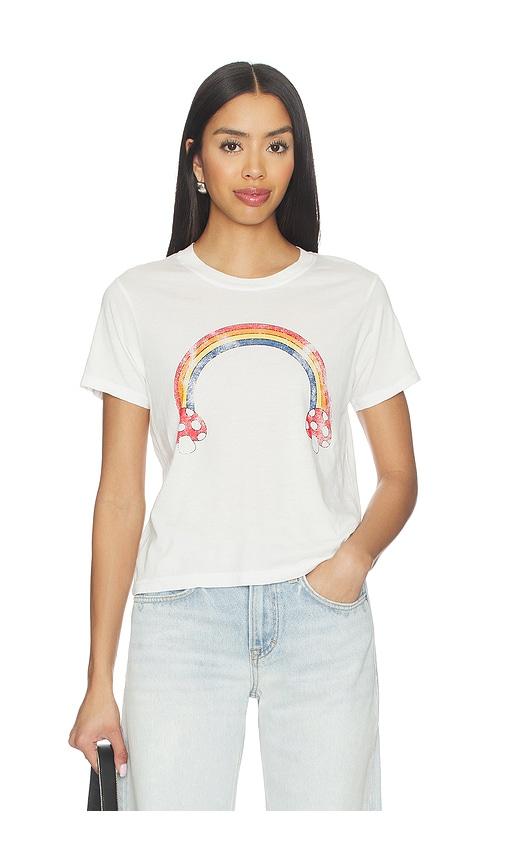 Lauren Moshi Mushroom Butterfly Baby Tee in Ivory by LAUREN MOSHI