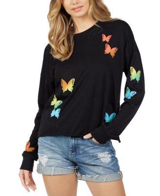 Luella Rainbow Butterflies Top by LAUREN MOSHI