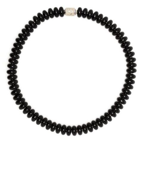 beaded sterling silver necklace by LAUREN RUBINSKI