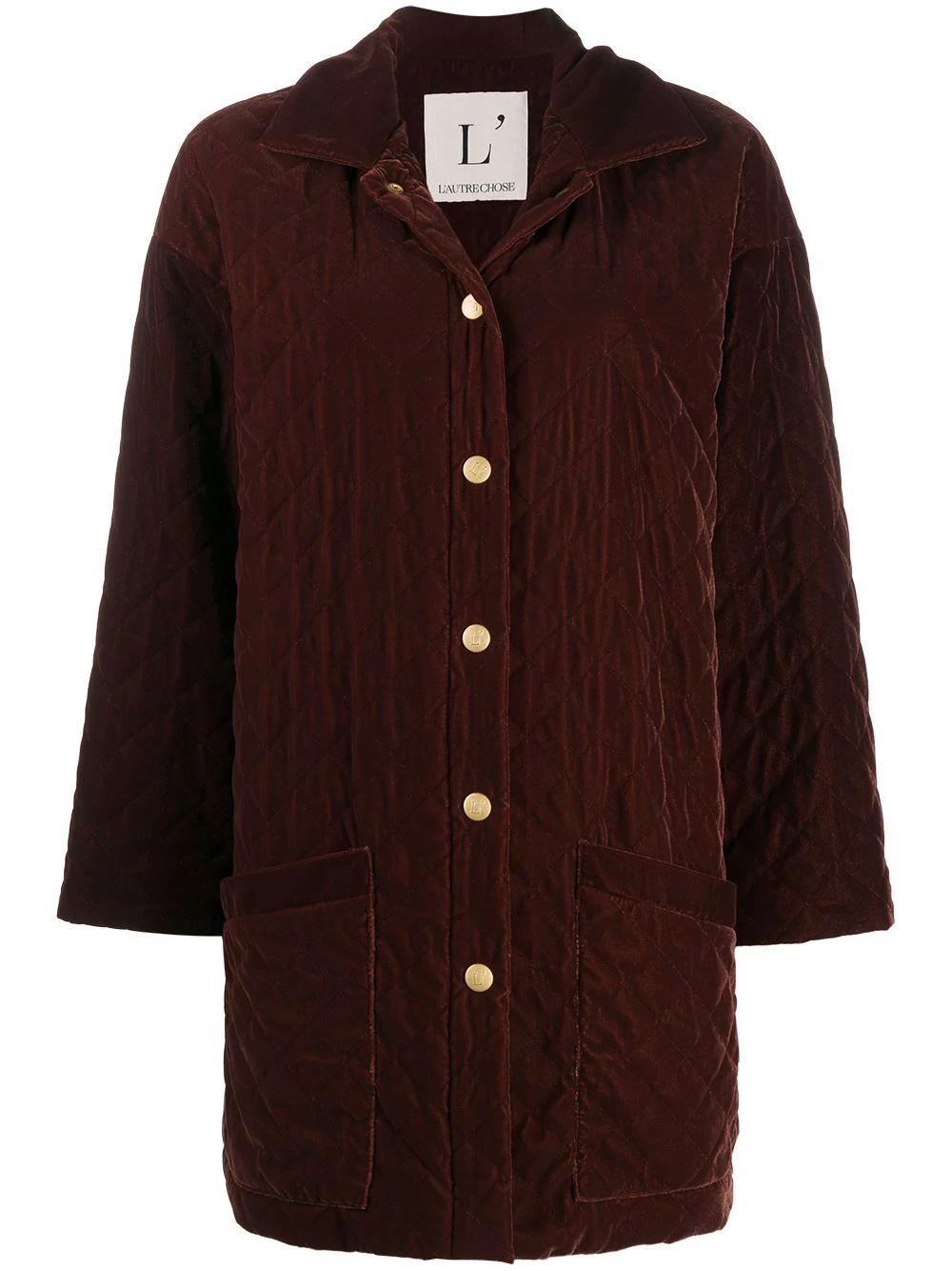 quilted velvet jacket by L'AUTRE CHOSE