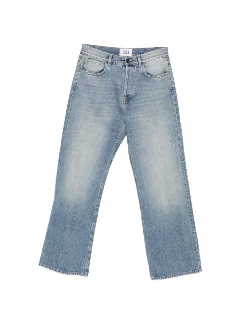 faded-effect straight-leg jeans by LC23