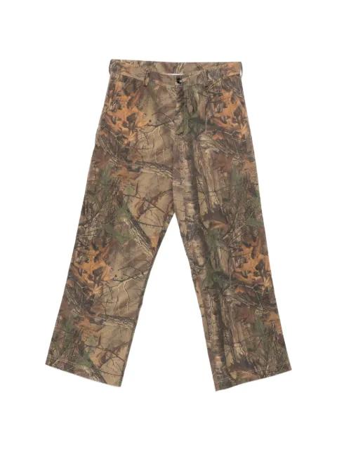 leaf-print trousers by LC23