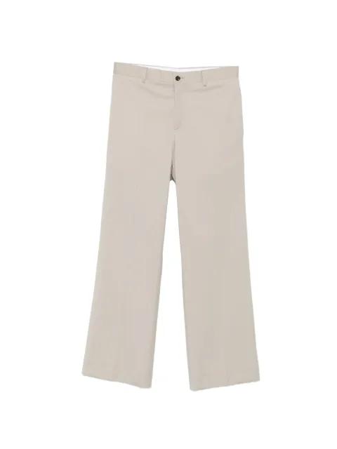 pressed-crease tailored trousers by LC23