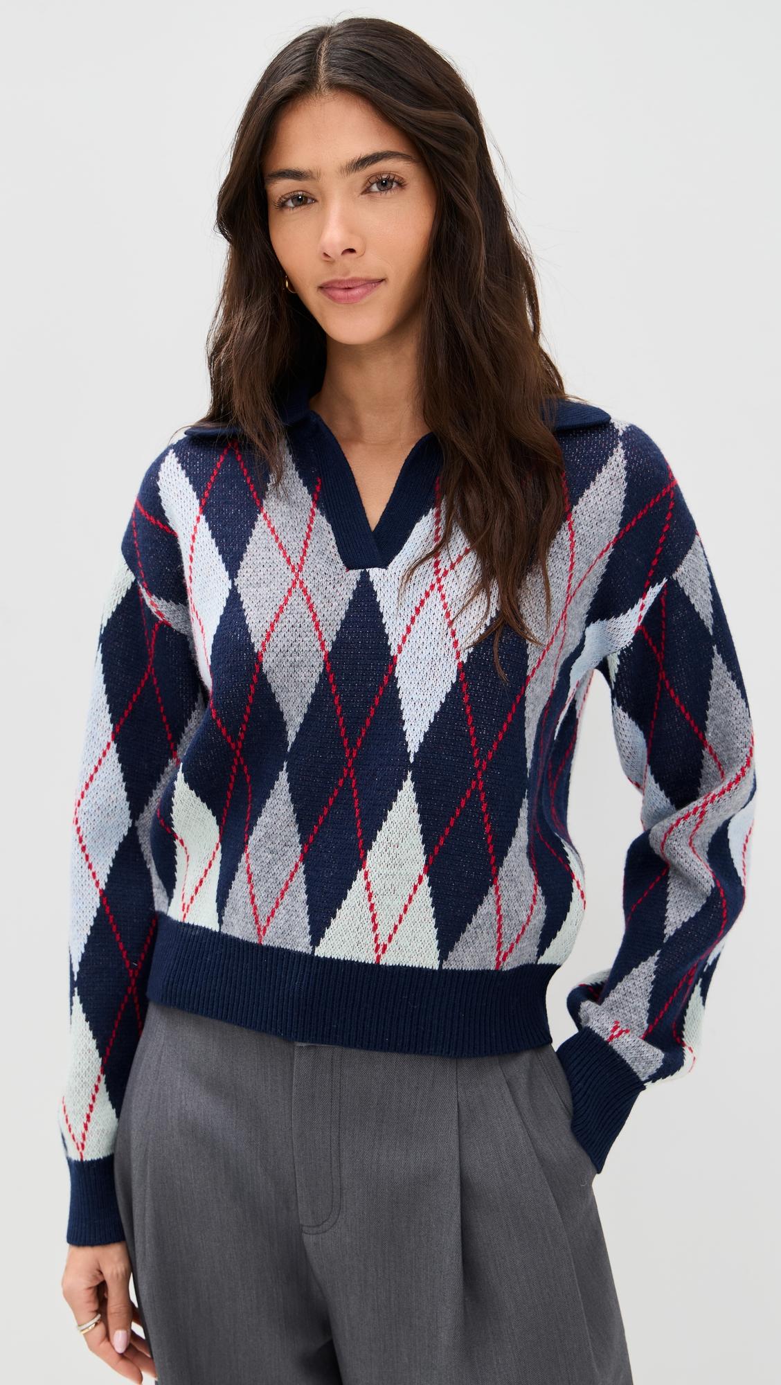 Argyle Polo by LE BOP