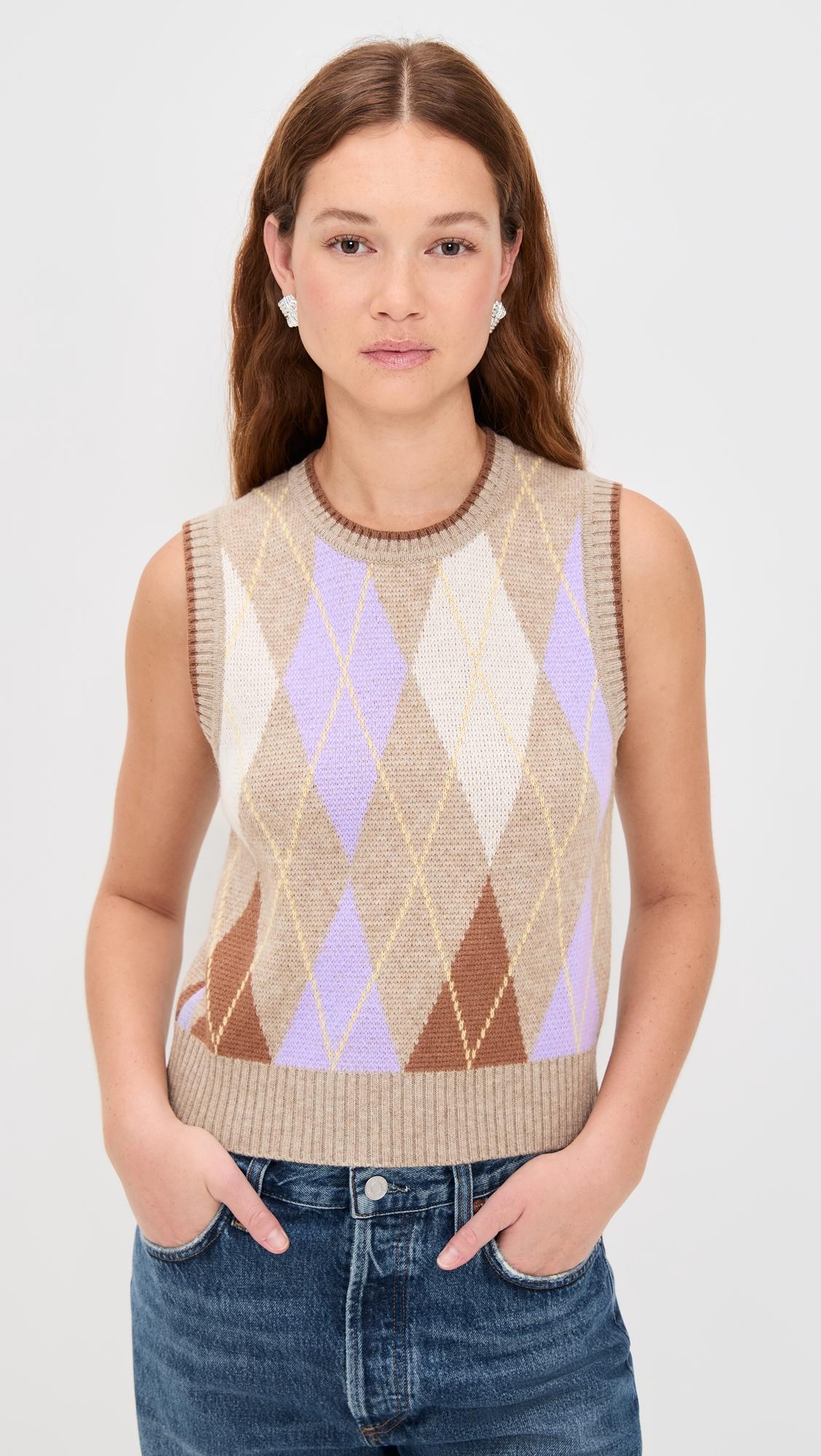 Argyle Sweater Vest by LE BOP