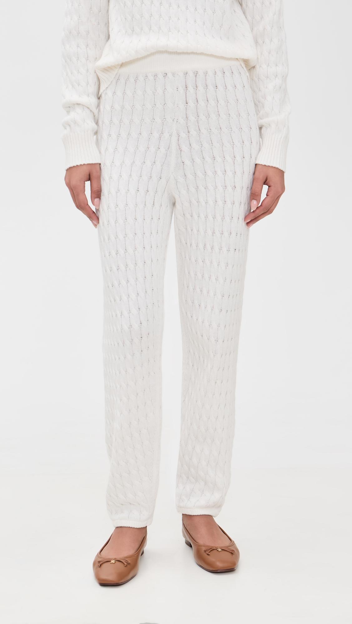 Cable Knit Joggers by LE BOP