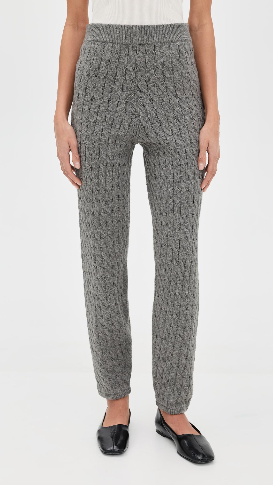 Cable Knit Joggers by LE BOP
