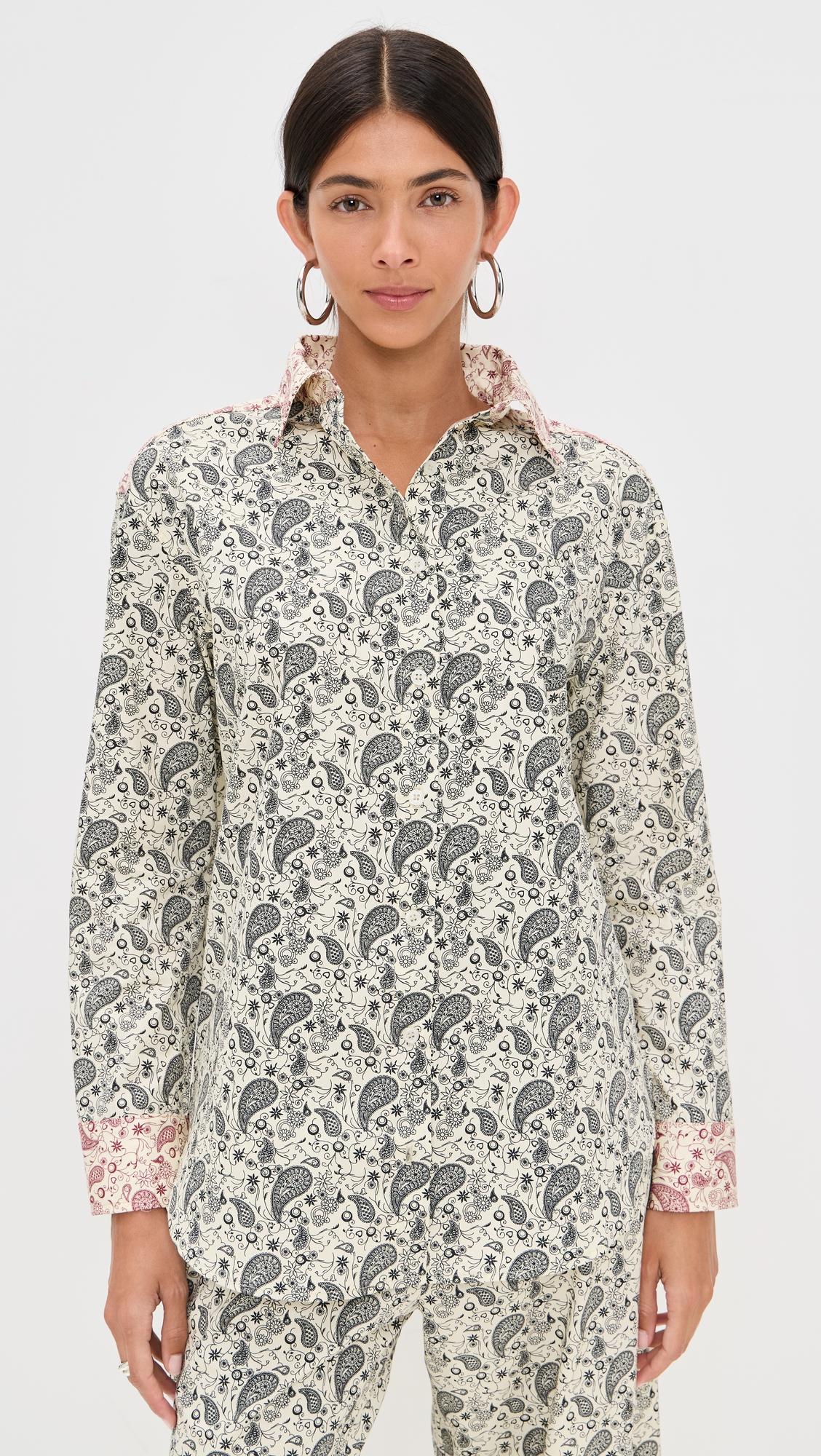 Cecilia Paisley Button Down by LE BOP