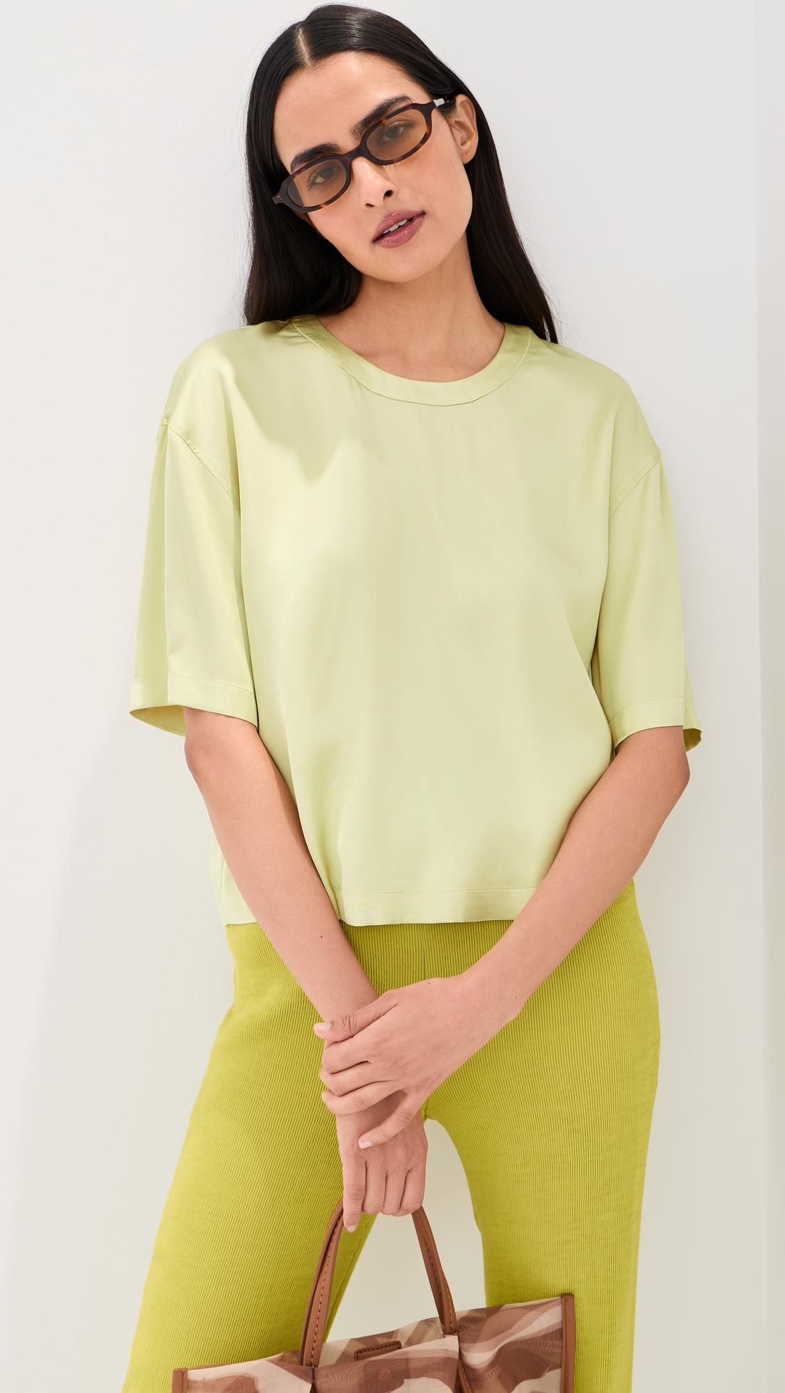 Chandler Satin Tee by LE BOP