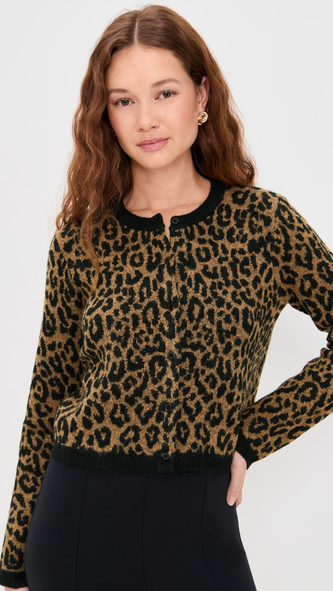 Cheetah Cardigan by LE BOP