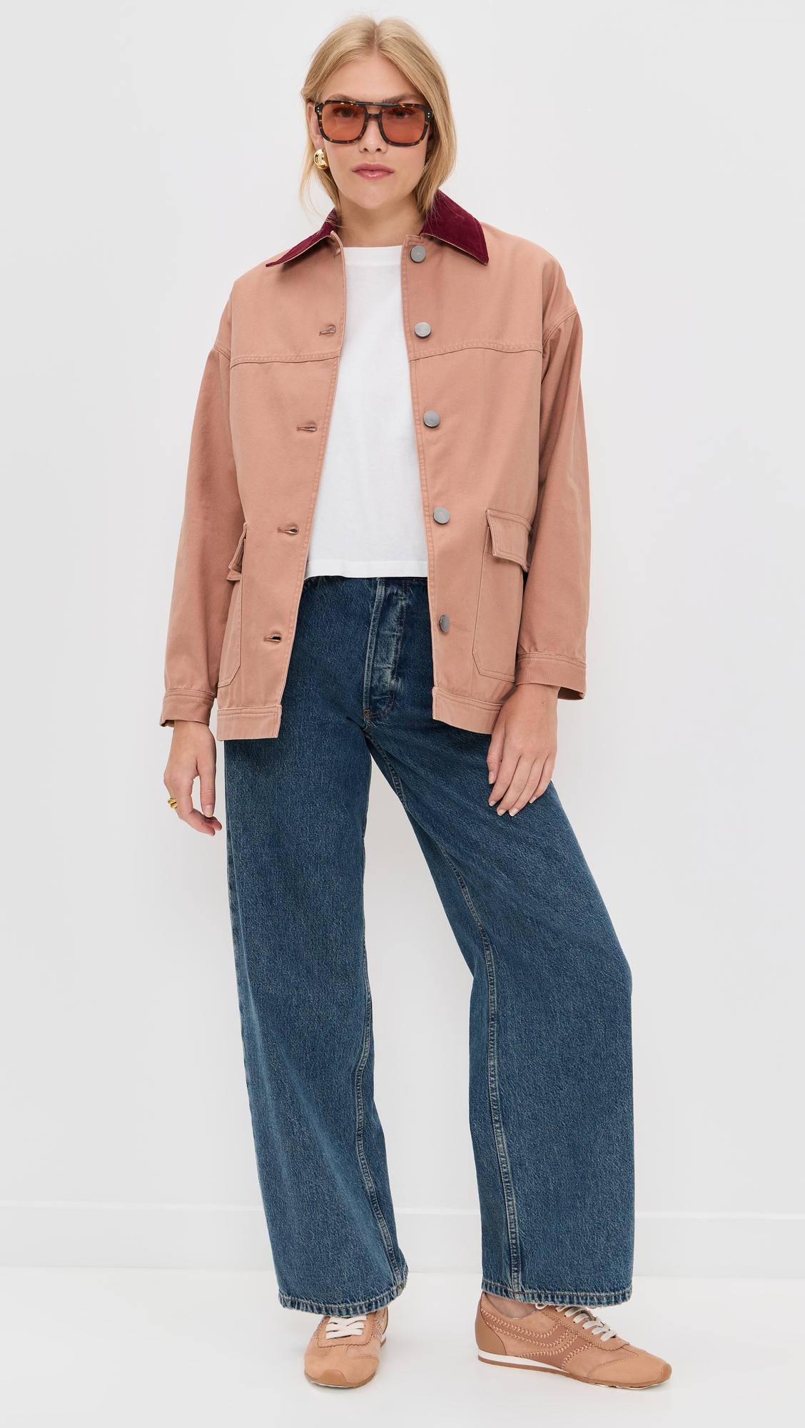 Dree Mid- Length Oversized Barn Jacket by LE BOP