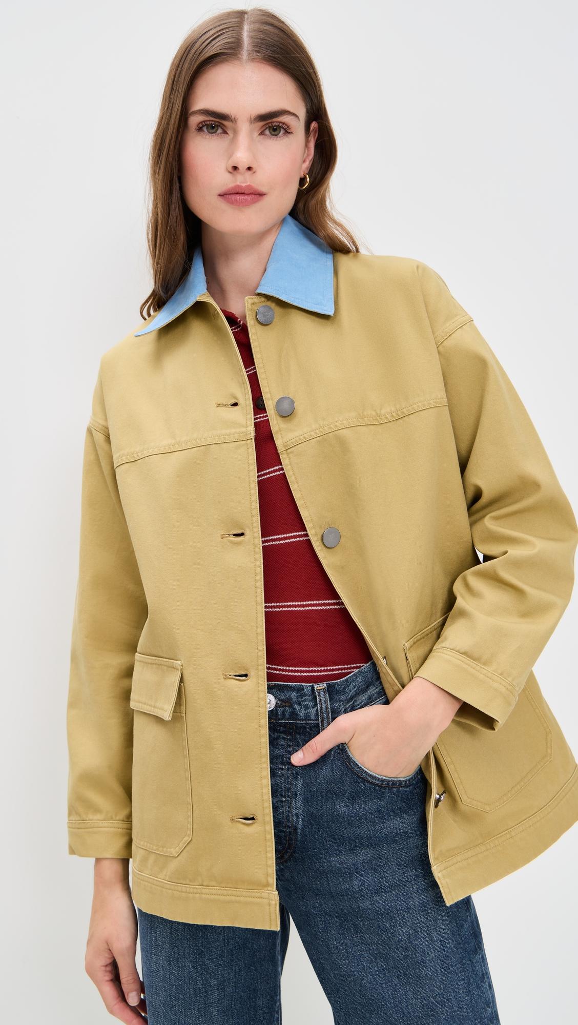 Dree Mid- Length Oversized Barn Jacket by LE BOP