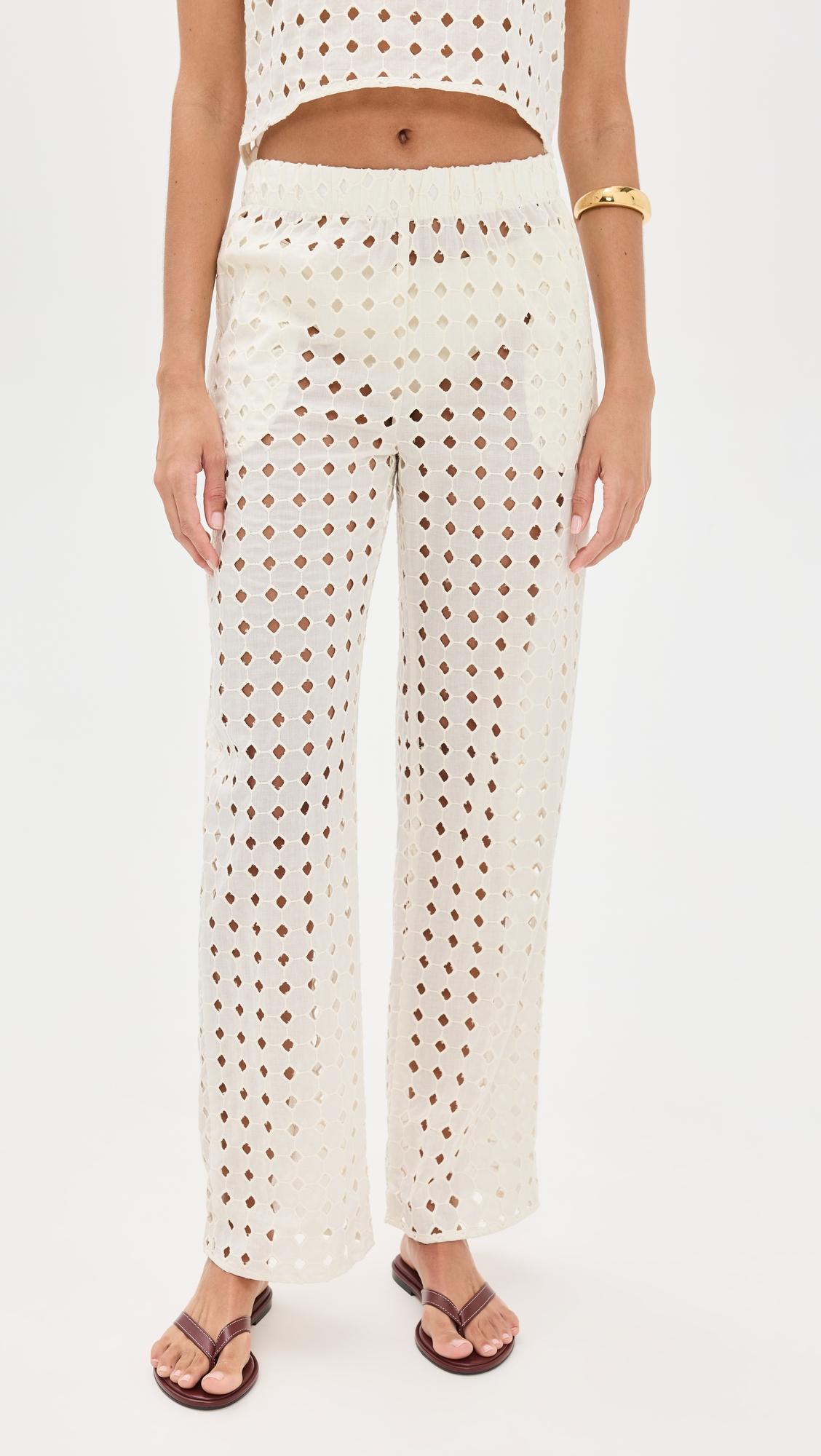 Eyelet Odette Pants by LE BOP