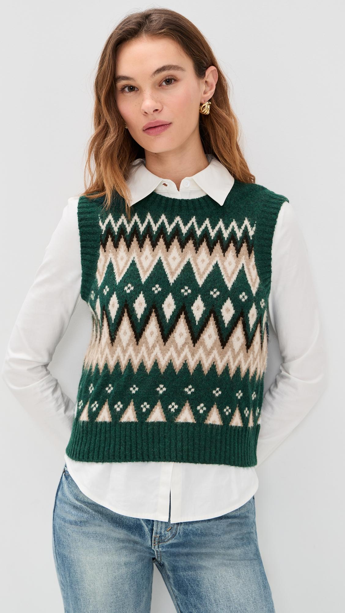 Fair Isle Vest by LE BOP