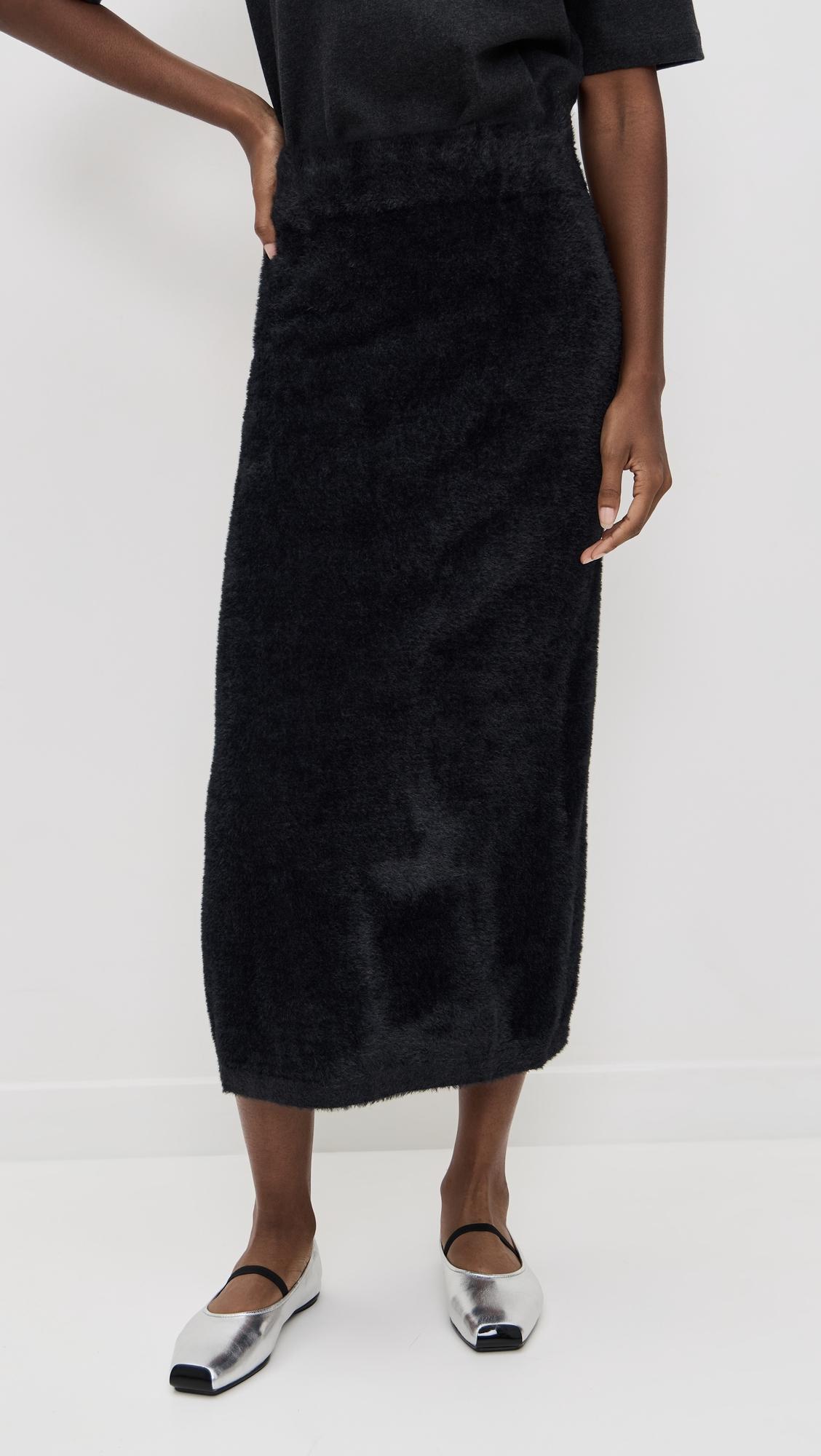Fuzzy Midi Skirt by LE BOP
