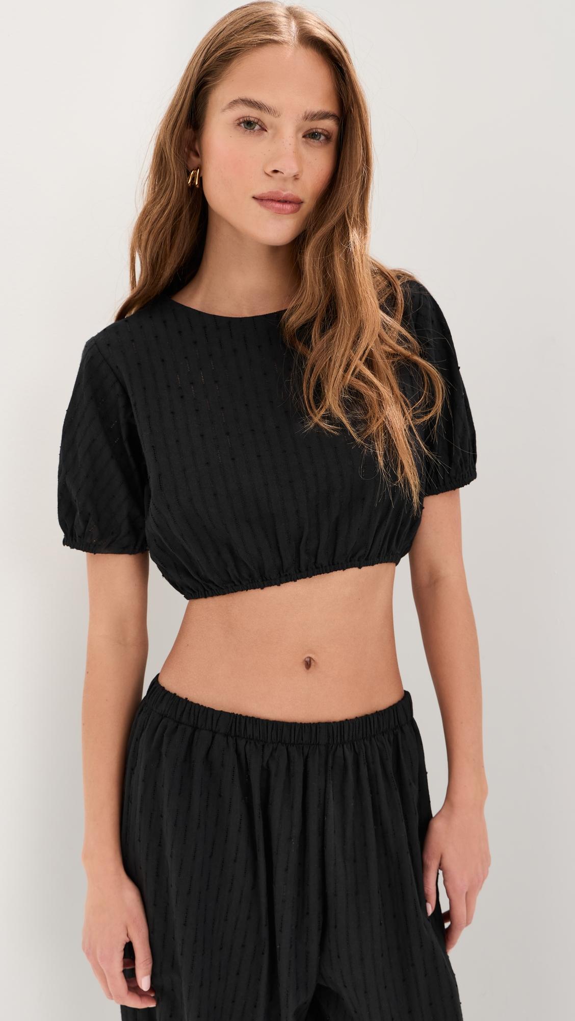 Lillian Cropped Blouse by LE BOP