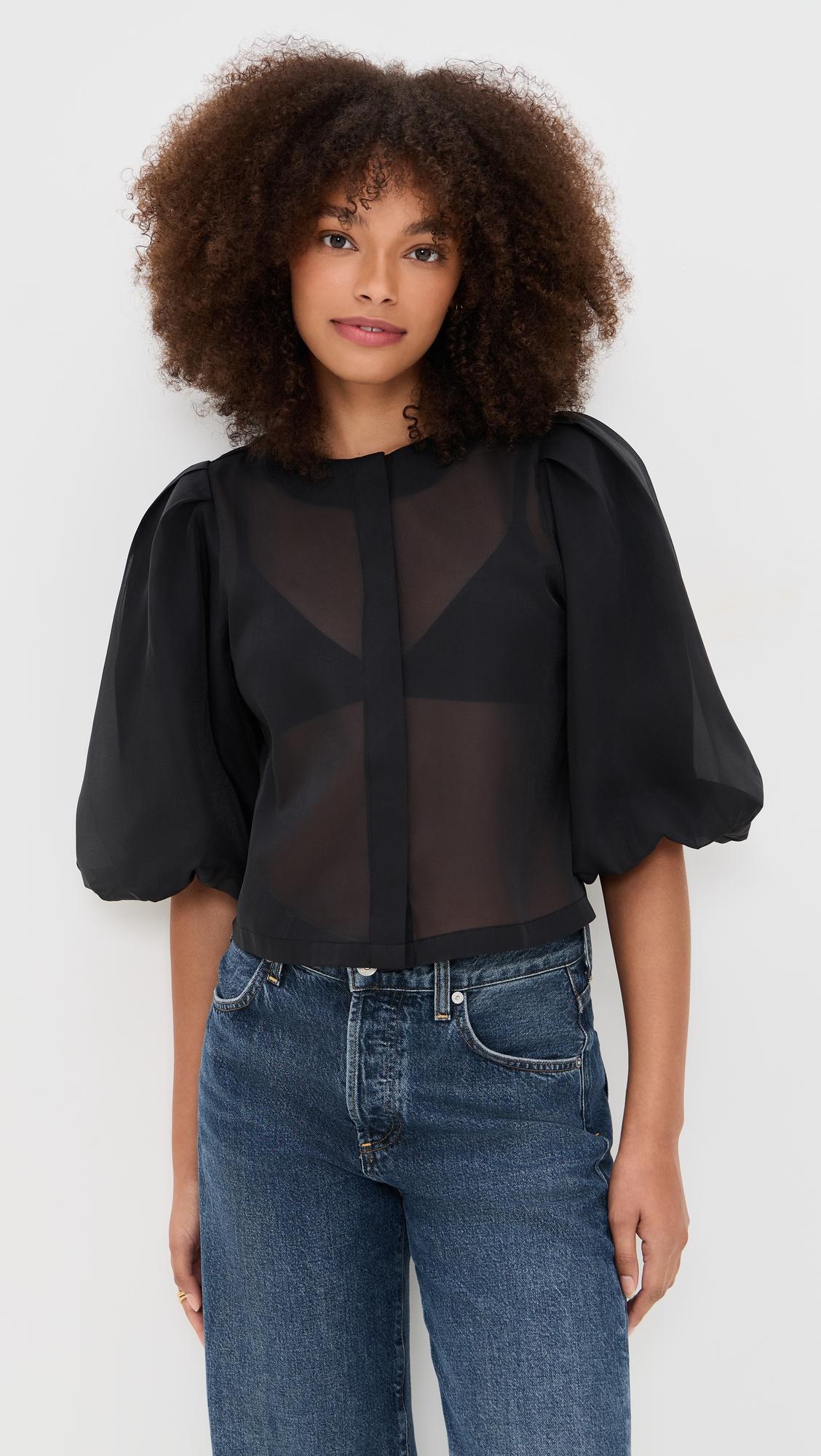 Liza Puff Sleeve in Organza by LE BOP
