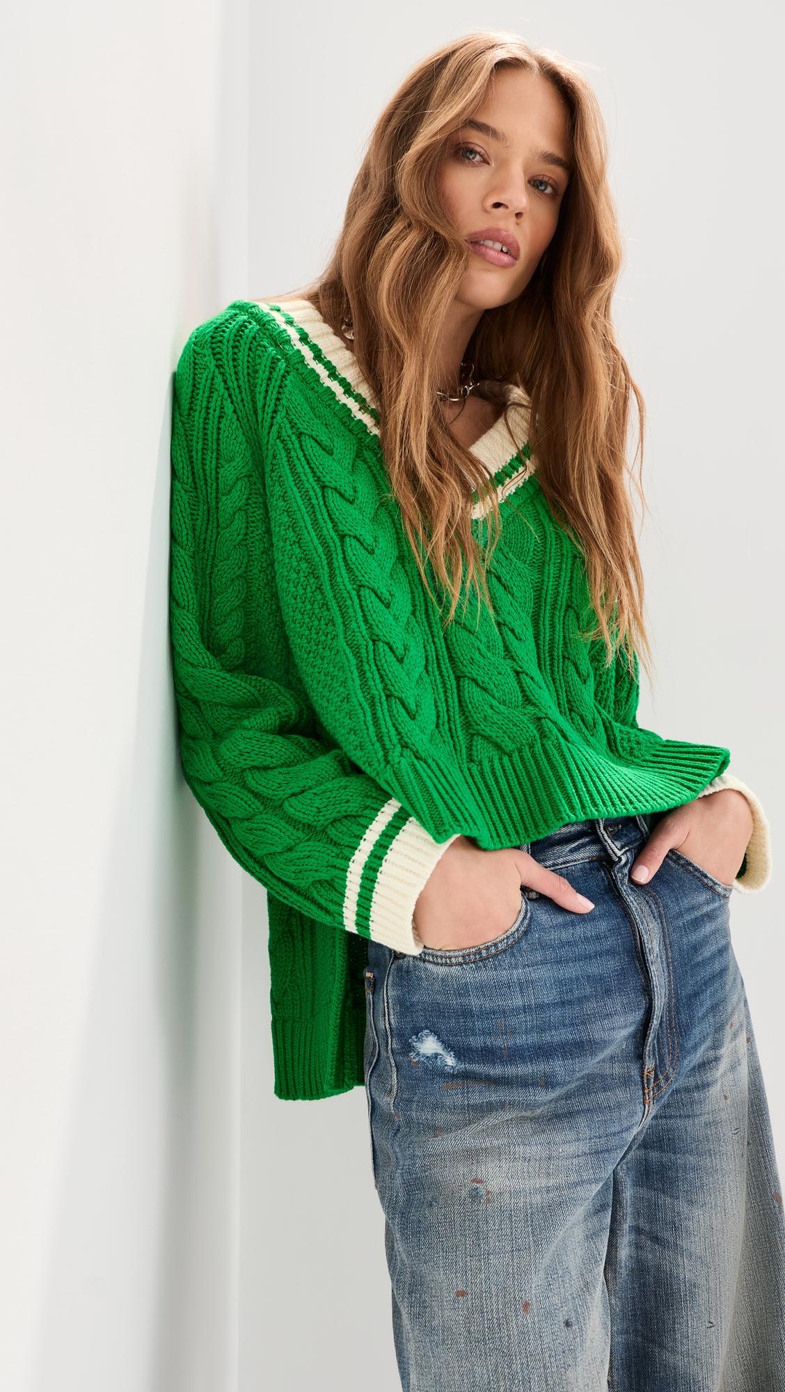 Marley V Neck Sweater by LE BOP