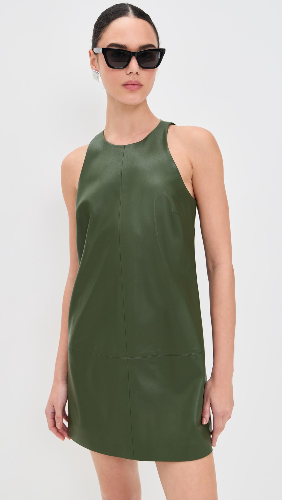 Molly Faux Leather Dress by LE BOP