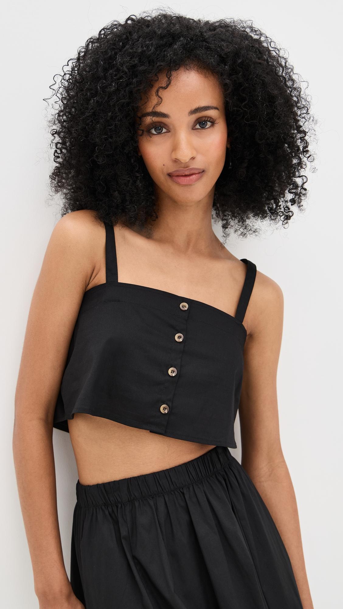 Poplin Martha Crop Top by LE BOP
