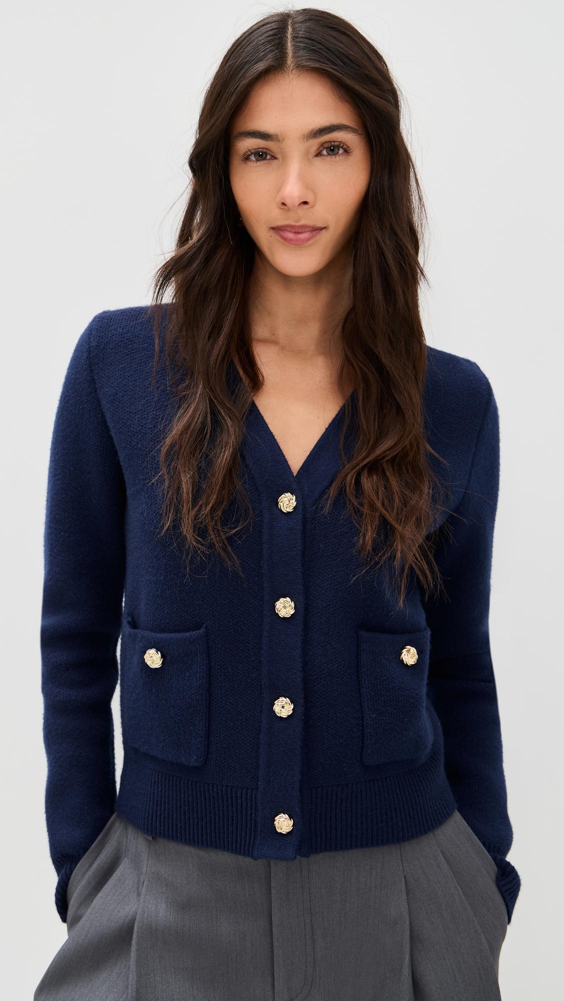 Quinn Gold Button Cardi by LE BOP