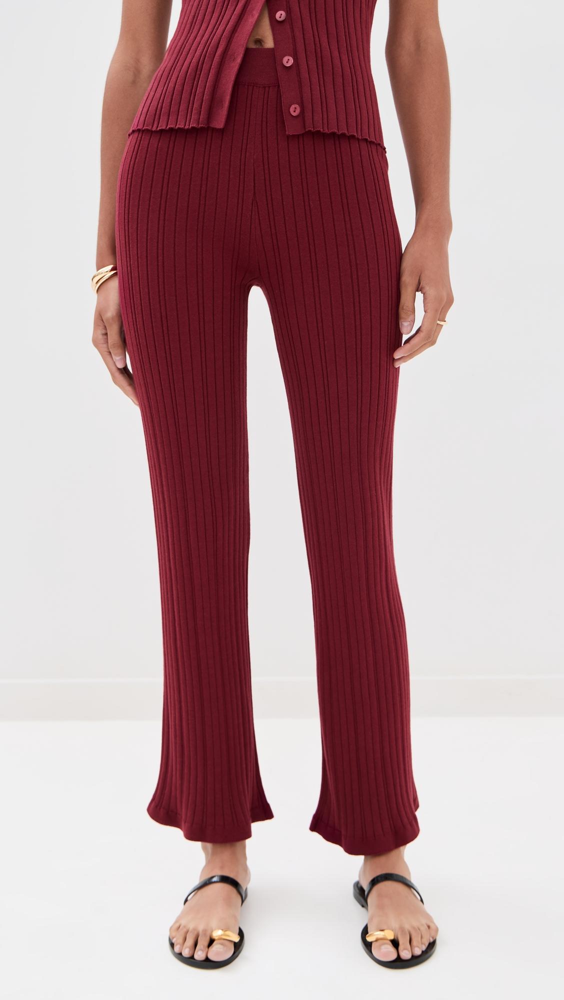 Ribbed Flare Pants by LE BOP