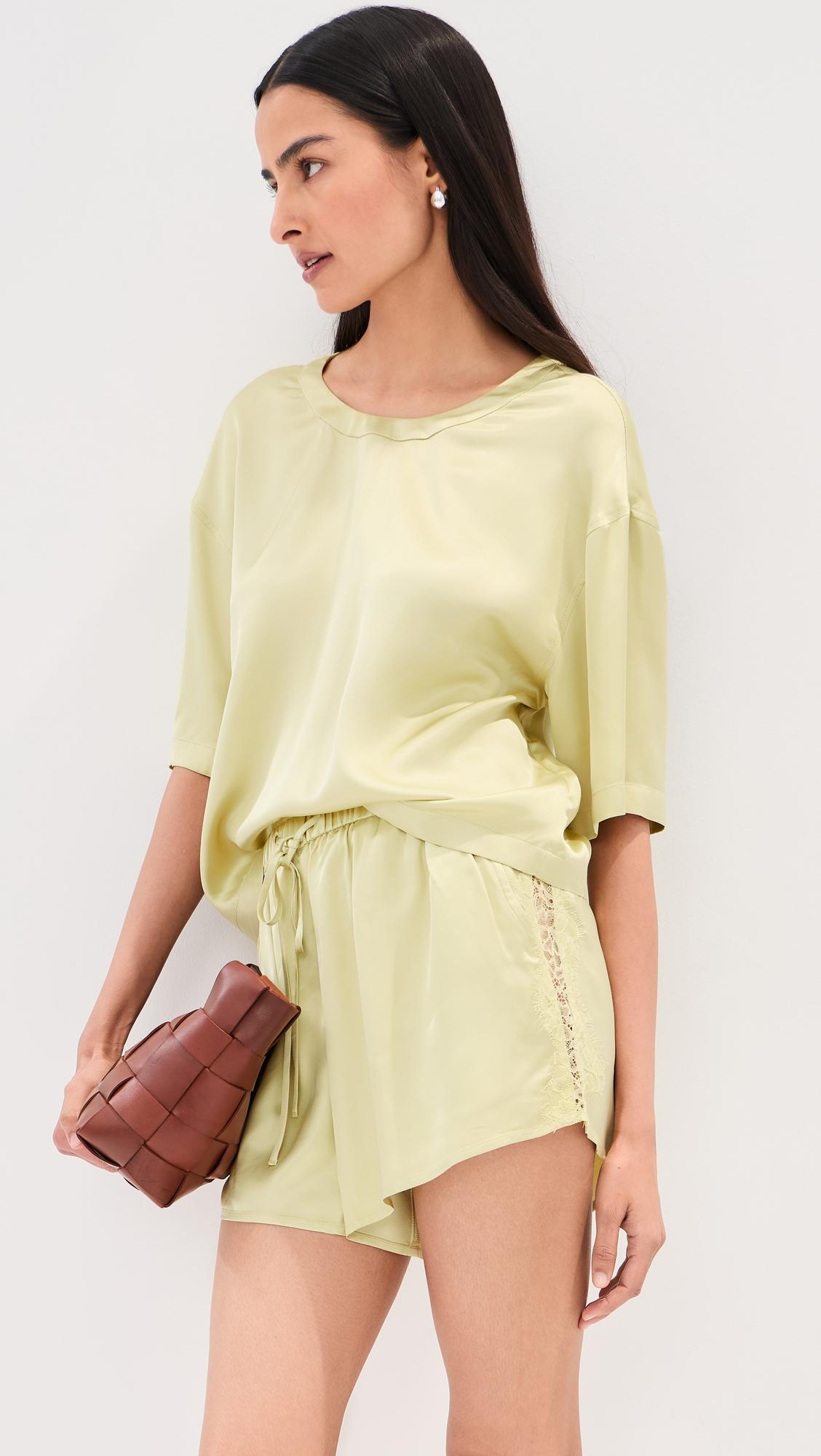 Savannah Satin Shorts by LE BOP