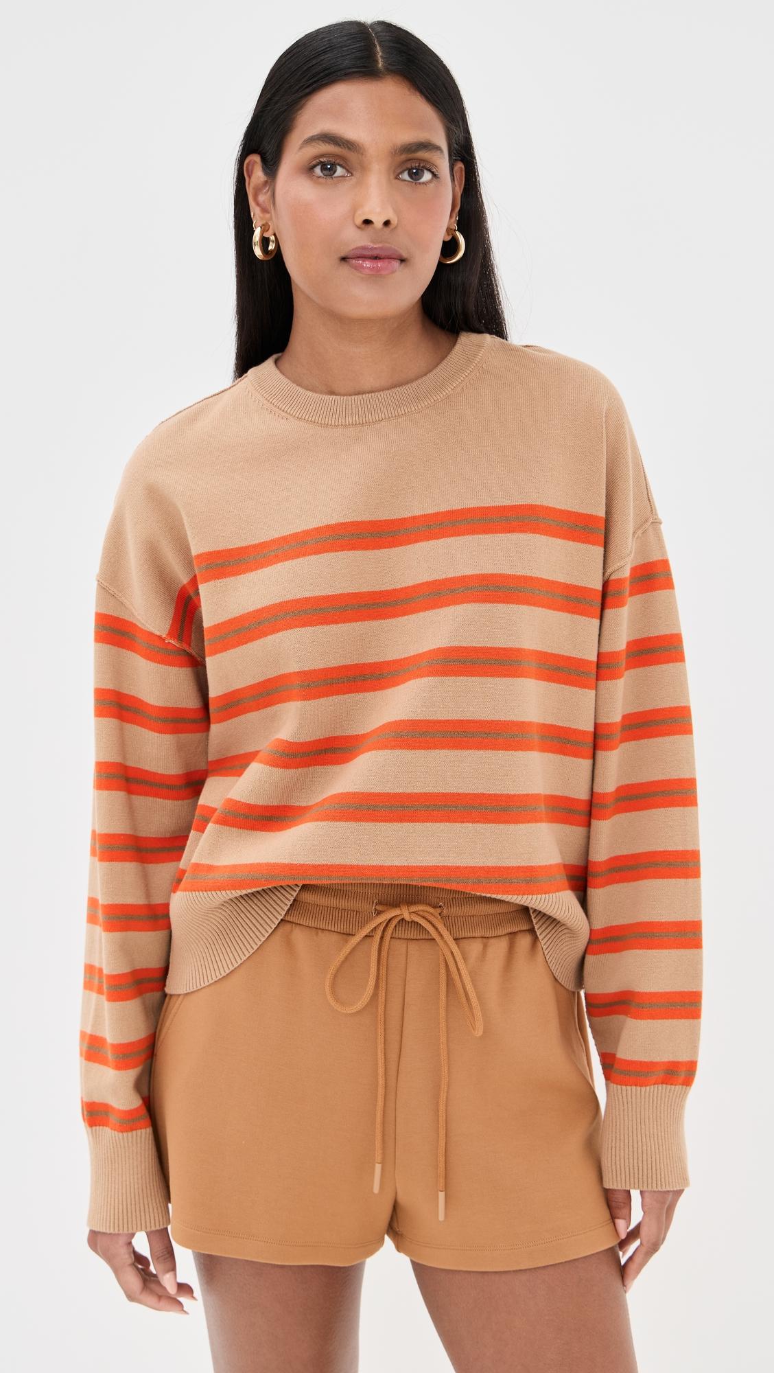 Striped Boxy Pullover by LE BOP