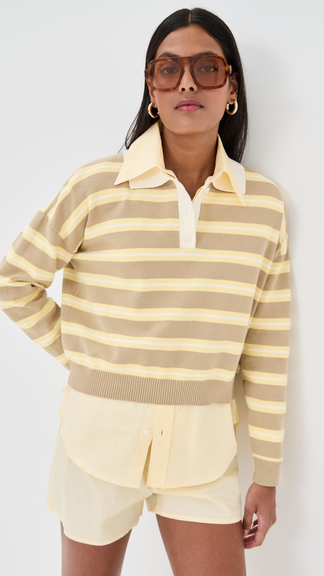Striped Polo by LE BOP