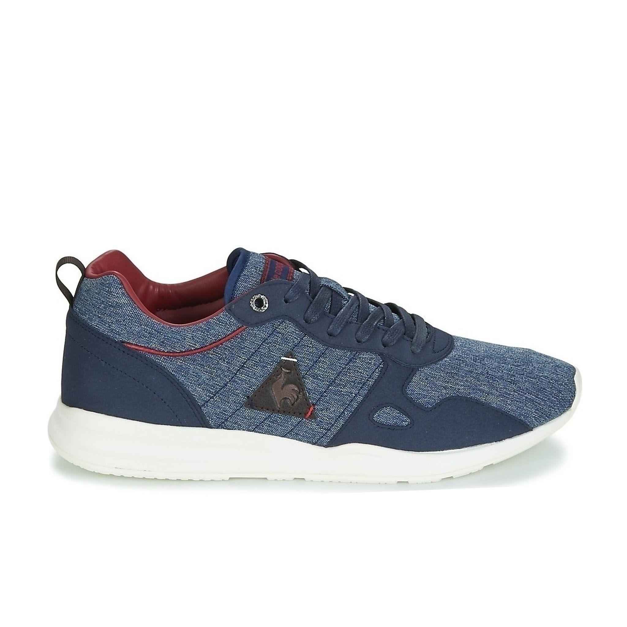 Baskets LCS R600 2 Tones Lace-Up Blue Synthetic Trainers by LE COQ SPORTIF