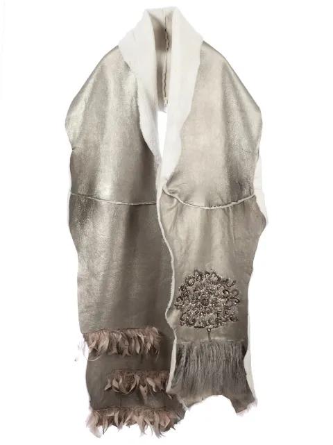 metallic cardi-coat by LE CUIR PERDU