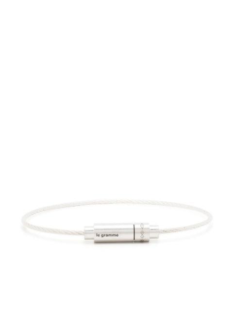 9g cable triptych bracelet by LE GRAMME