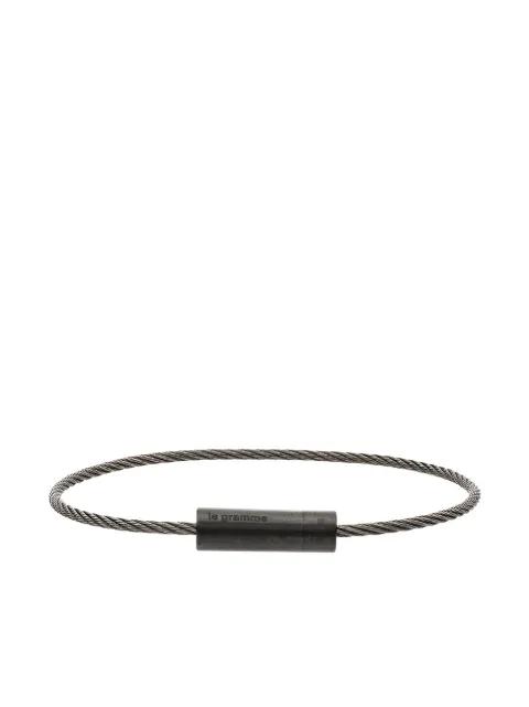 Le 5g brushed ceramic cable bracelet by LE GRAMME