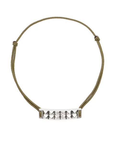 buff-top pyramid-guilloché bracelet by LE GRAMME