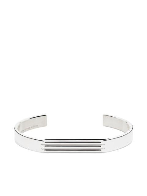 sterling silver 21g Godron bracelet by LE GRAMME
