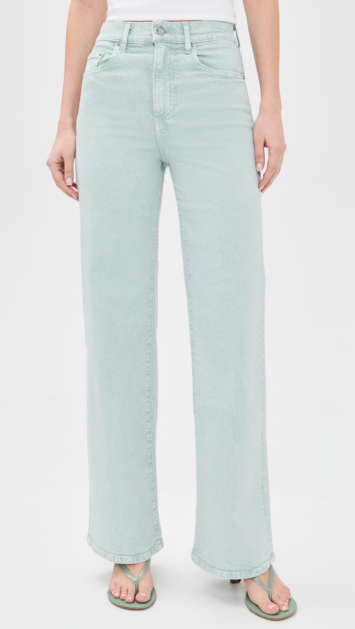 High Rise Column Jeans by LE JEAN