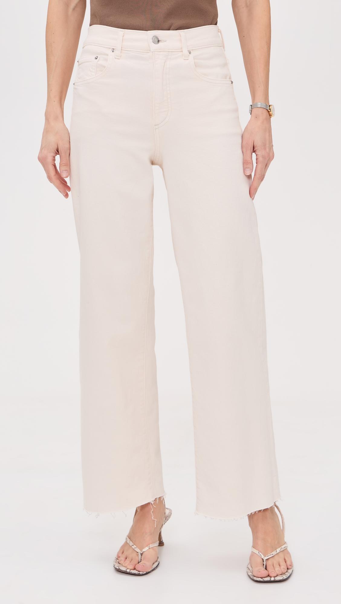 Petite Column Raw Hem Jeans by LE JEAN