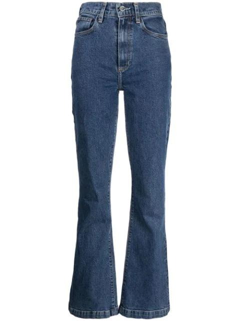 Remy high-waist flared jeans by LE JEAN