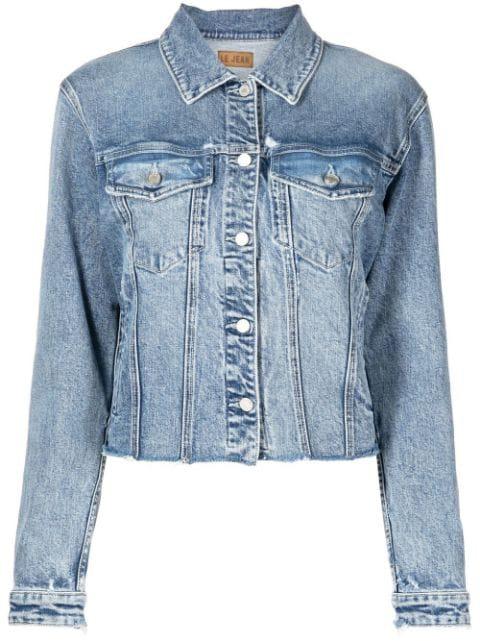 button-down fastening denim jacket by LE JEAN