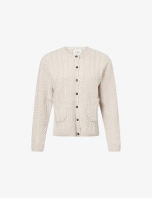 Basauri Cable-Knit Cashmere Cardigan by LE KASHA Basauri Cable-Knit Cashmere Cardigan by LE KASHA