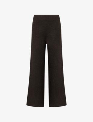 India Wide-Leg Cashmere Trousers by LE KASHA