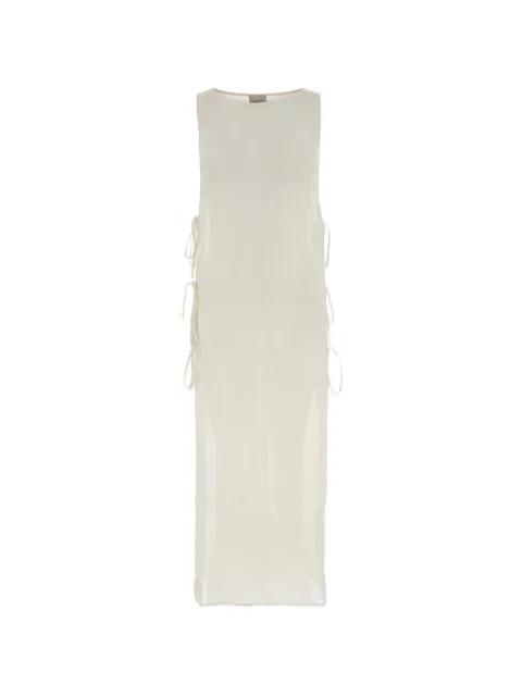 Jarajug side-tie sleeveless cover up by LE KASHA