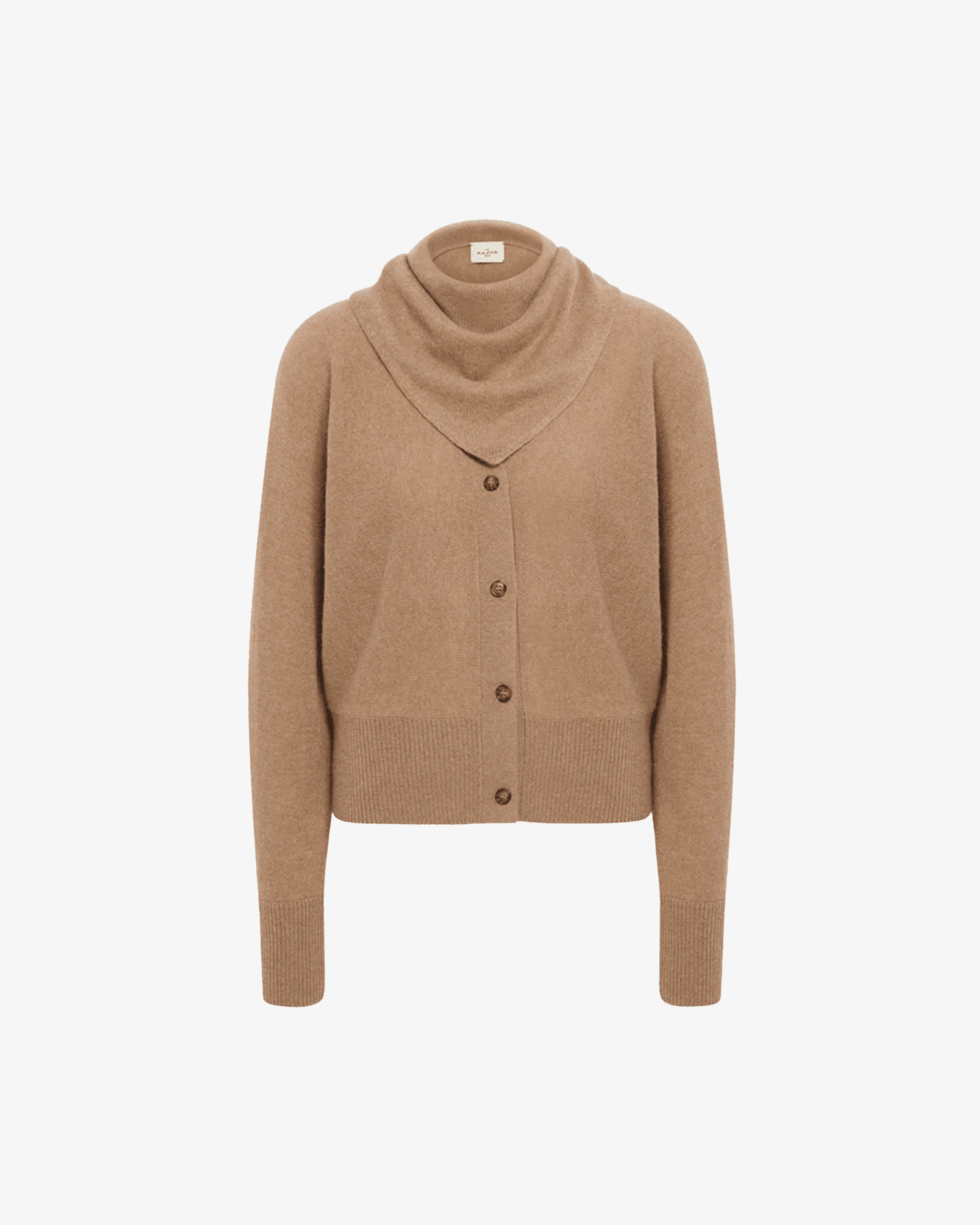 LE KASHA - Women's Cardigan - (Brown) by LE KASHA