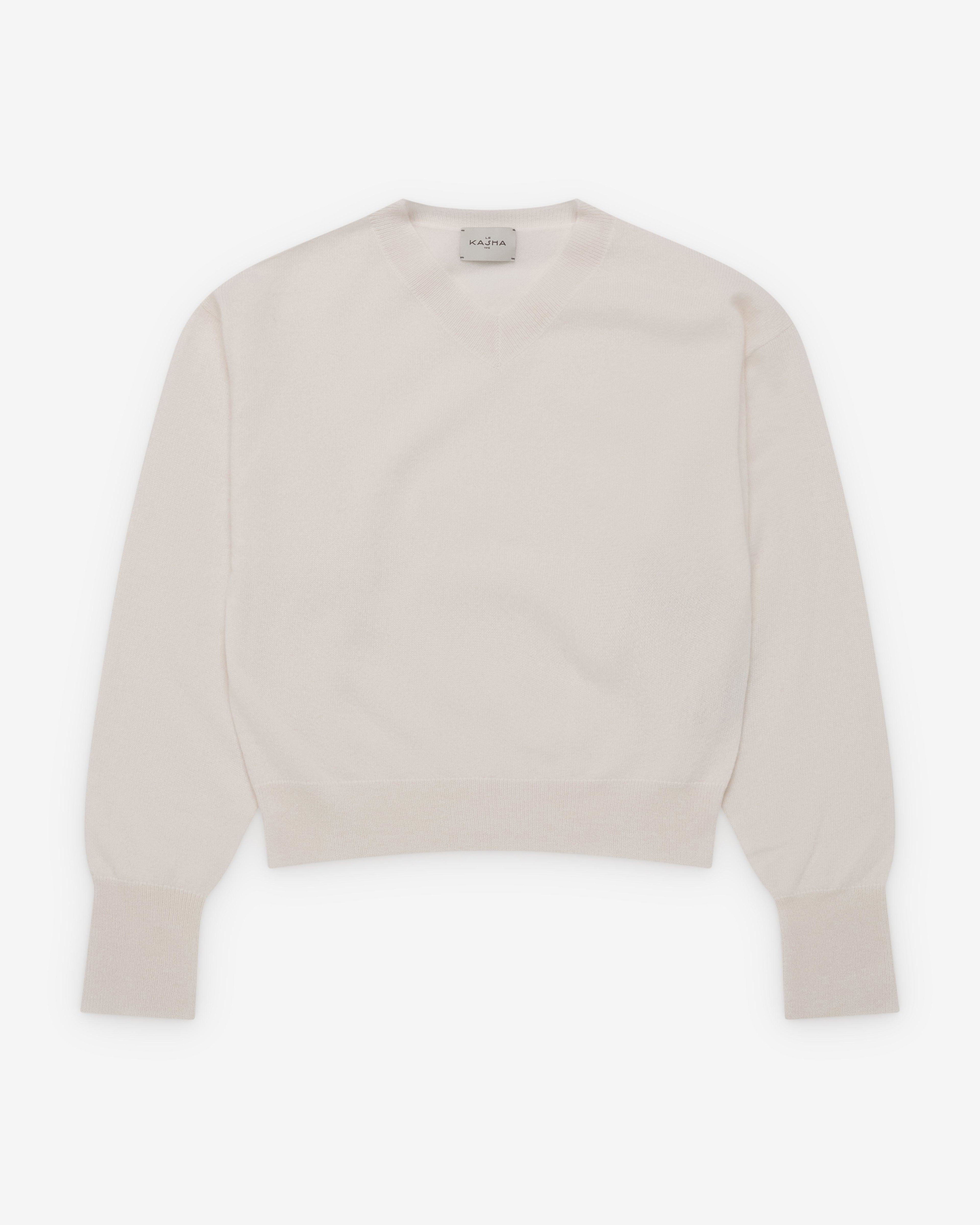 Le Kasha  - Women's Dumka Sweater - (White) by LE KASHA