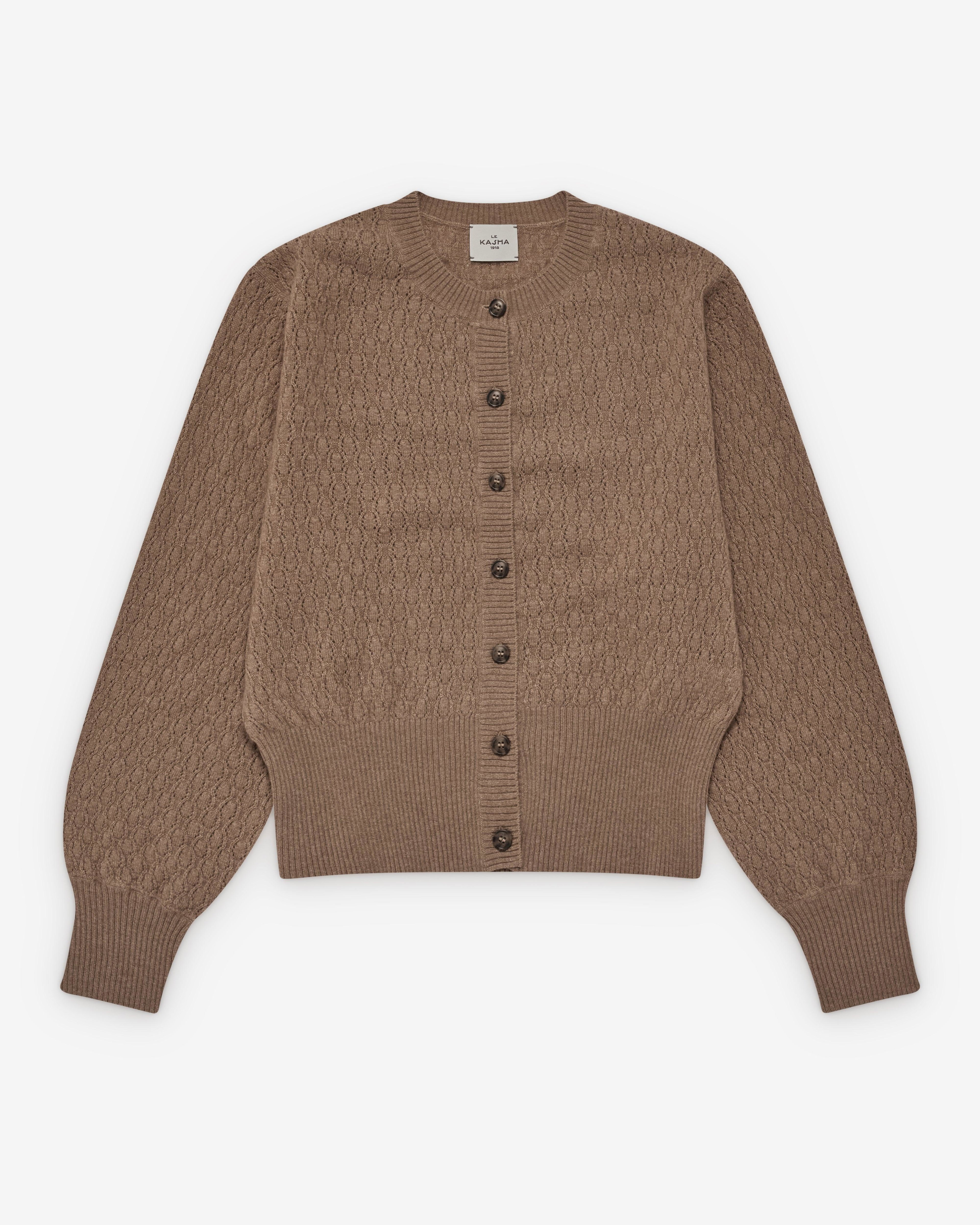 Le Kasha - Women's Gayá Cardigan - (Camel) by LE KASHA