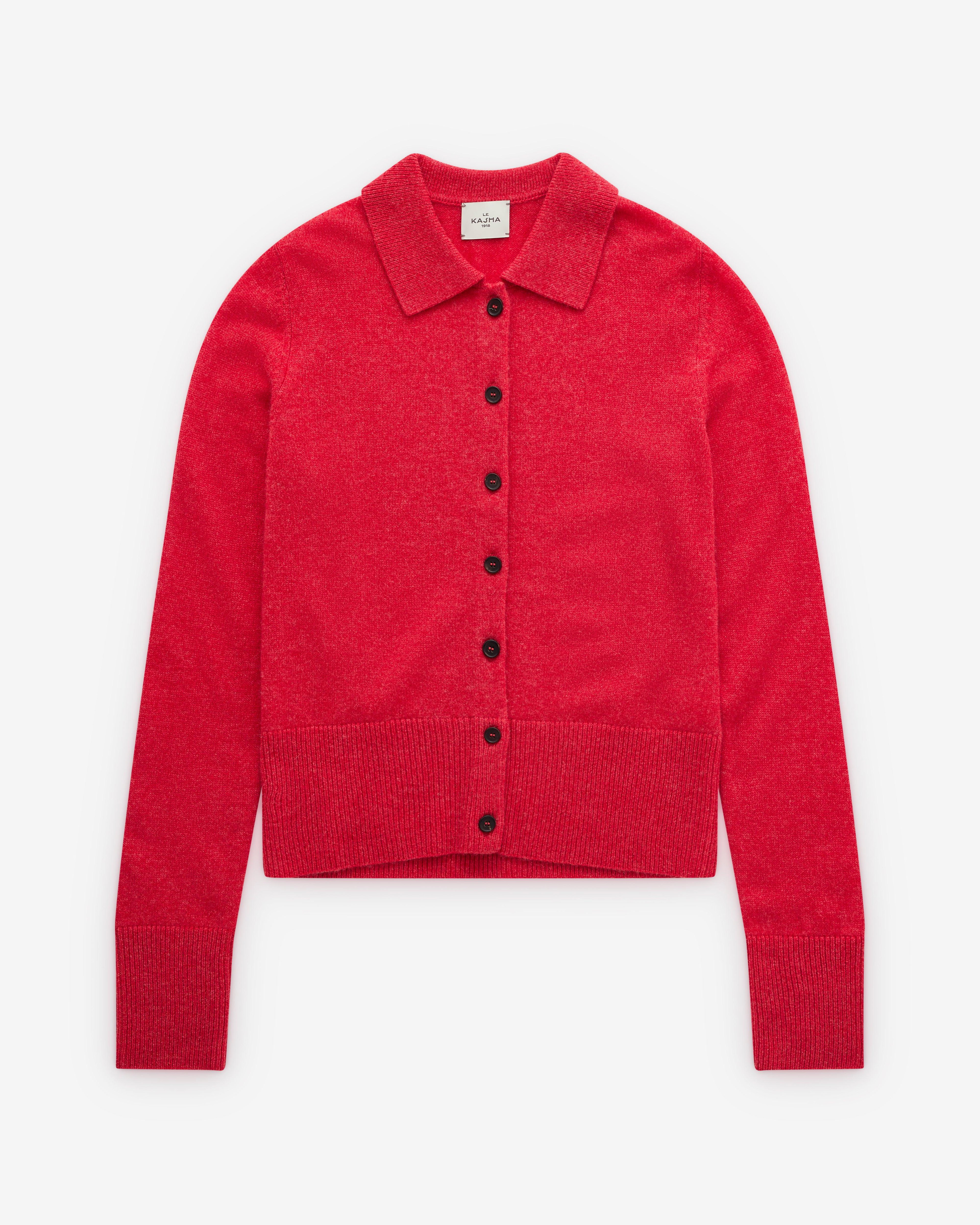 Le Kasha - Women's Shirt Cardigan Woman - (Cherry) by LE KASHA