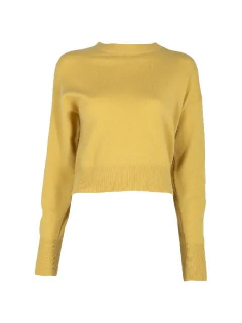 Menorca cropped round-neck sweater by LE KASHA